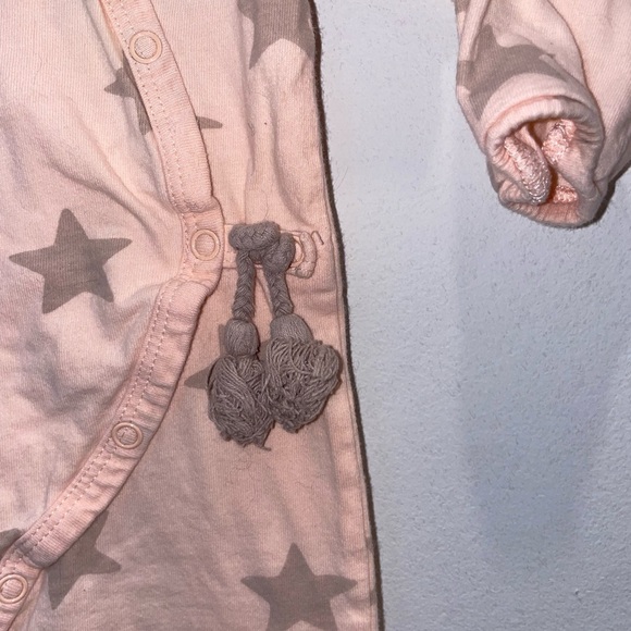 3/$15 Jessica Simpson Pink Star and Moon Baby Sleeper - Picture 2 of 5